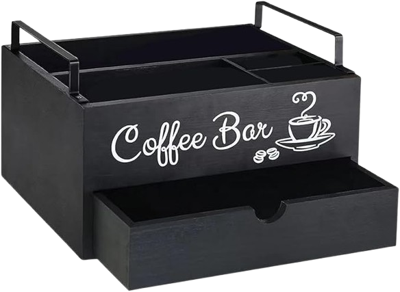 Station de rangement pour café, support pour bar à café. – Image 2