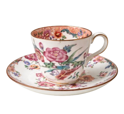 Série de 6 Tasses à café en porcelaine anglaise