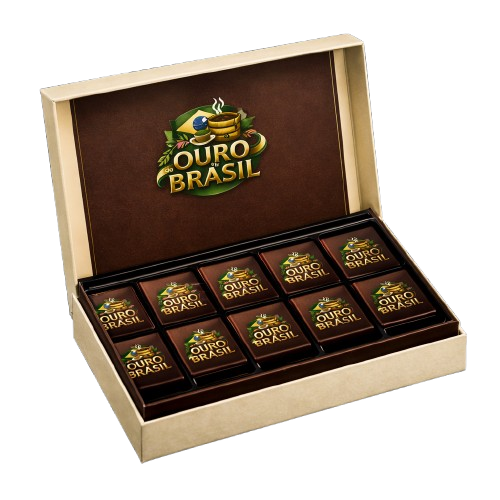 Carrés de Chocolat Noir 70% au Café Brésilien - Ouro do Brasil – Image 2