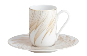 Tasses & soucoupes à café | porcelaine de Limoges