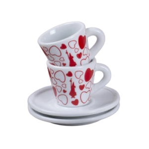 Set 2 tasses espresso - Cœur