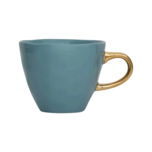Tasse à café en céramique Good Morning Bleu aqua