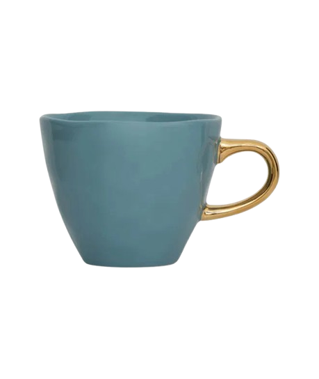 Tasse à café en céramique Good Morning Bleu aqua